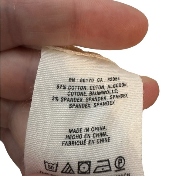 Anthropologie Hei Hei Wide Leg Cropped White Pants Size 30 Tall Boho Costal - Picture 8 of 9